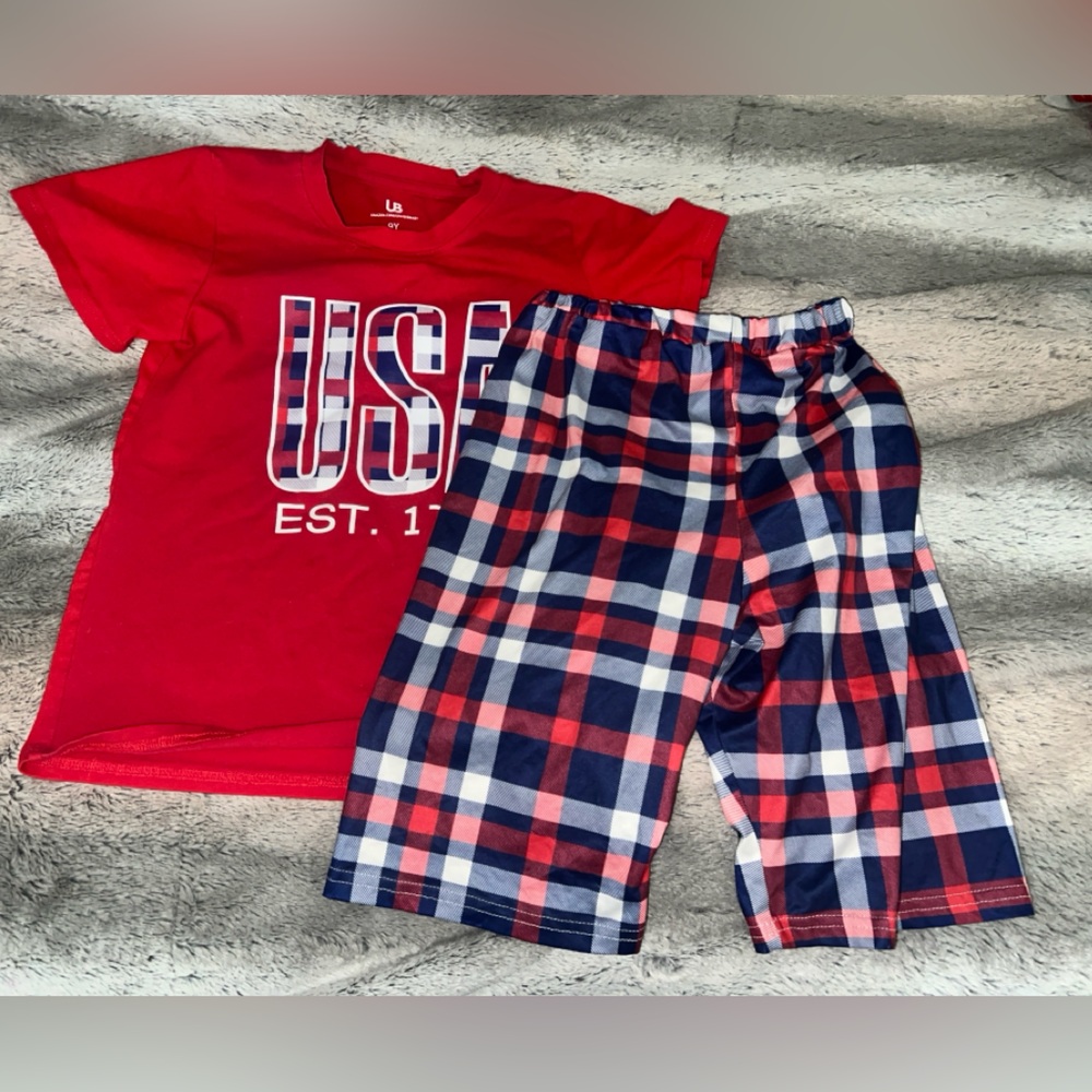 Kids Fourth of July two piece set